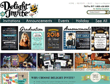 Tablet Screenshot of delightinvite.com